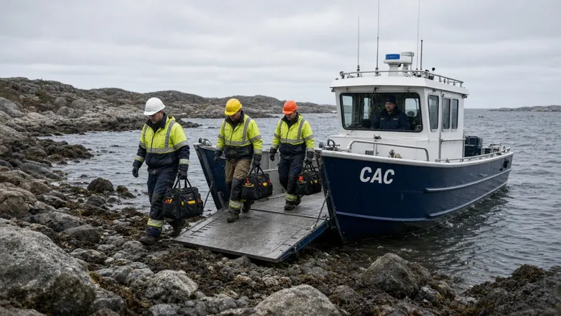 CAC 5-ton vessel transporting workers and crew